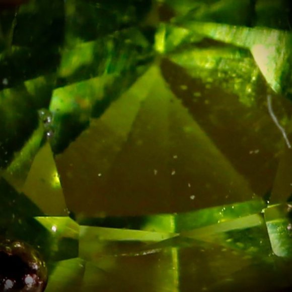 Peridot .70ct Rose Gold Finish Silver Pendant - Picture 2 of 7